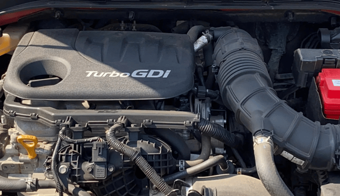 2021 Hyundai Verna SX (O) 1.0 TURBO DCT, Petrol, Automatic, 38,367 km, Engine View