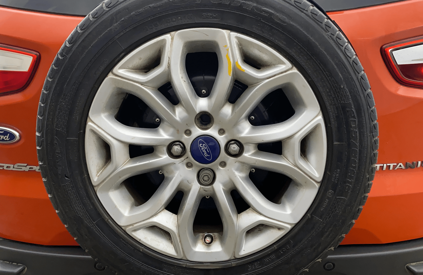 2015 Ford Ecosport TITANIUM 1.5L PETROL AT, Petrol, Automatic, 71,579 km, Spare Tyre