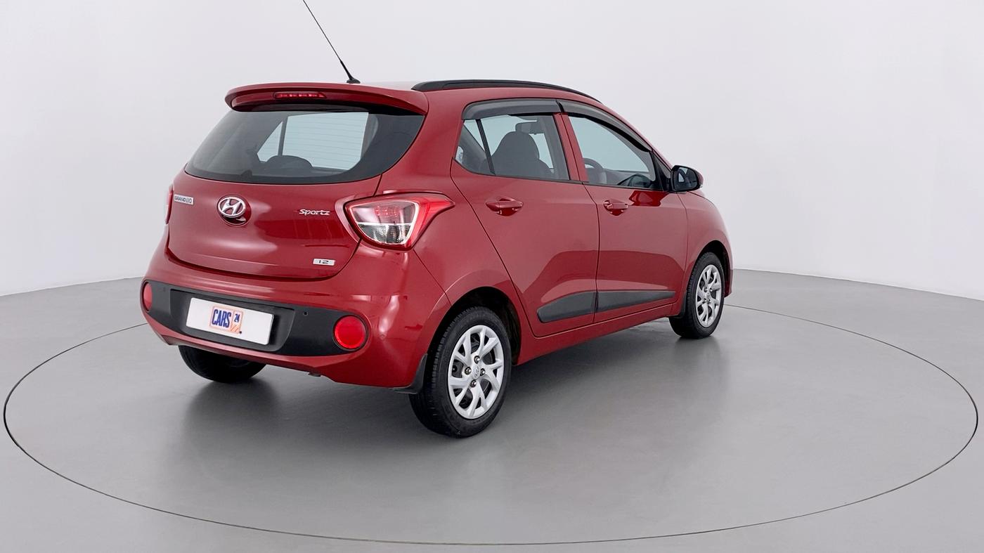 2019 Hyundai Grand i10 SPORTZ 1.2 KAPPA VTVT, Petrol, Manual, 20,361 km, Right Back Diagonal