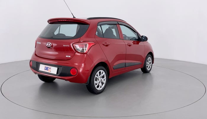 2019 Hyundai Grand i10 SPORTZ 1.2 KAPPA VTVT, Petrol, Manual, 20,361 km, Right Back Diagonal