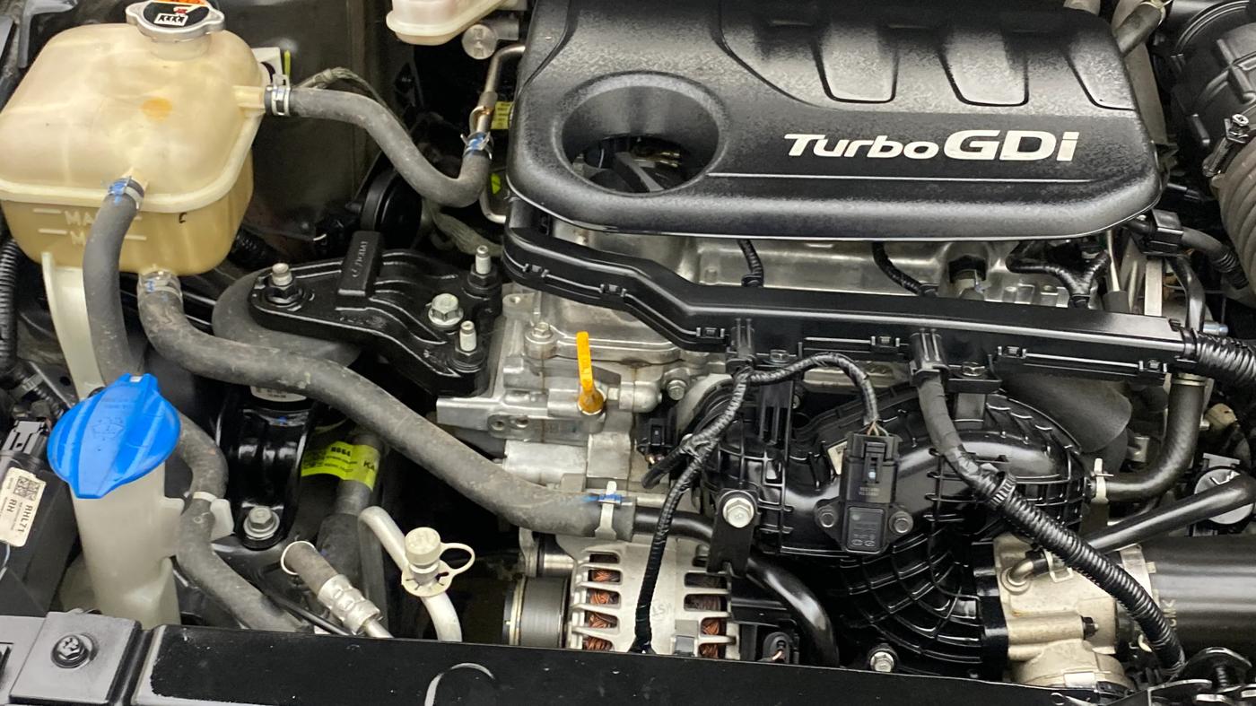 2022 Hyundai Verna SX (O) 1.0 TURBO DCT, Petrol, Automatic, 65,808 km, Engine View - Right