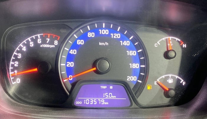2014 Hyundai Xcent S 1.2, Petrol, Manual, 1,03,564 km, Odometer Image