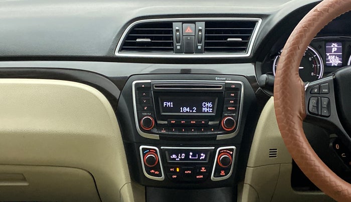 2017 Maruti Ciaz ZETA 1.4  AT PETROL, Petrol, Automatic, 52,870 km, Air Conditioner