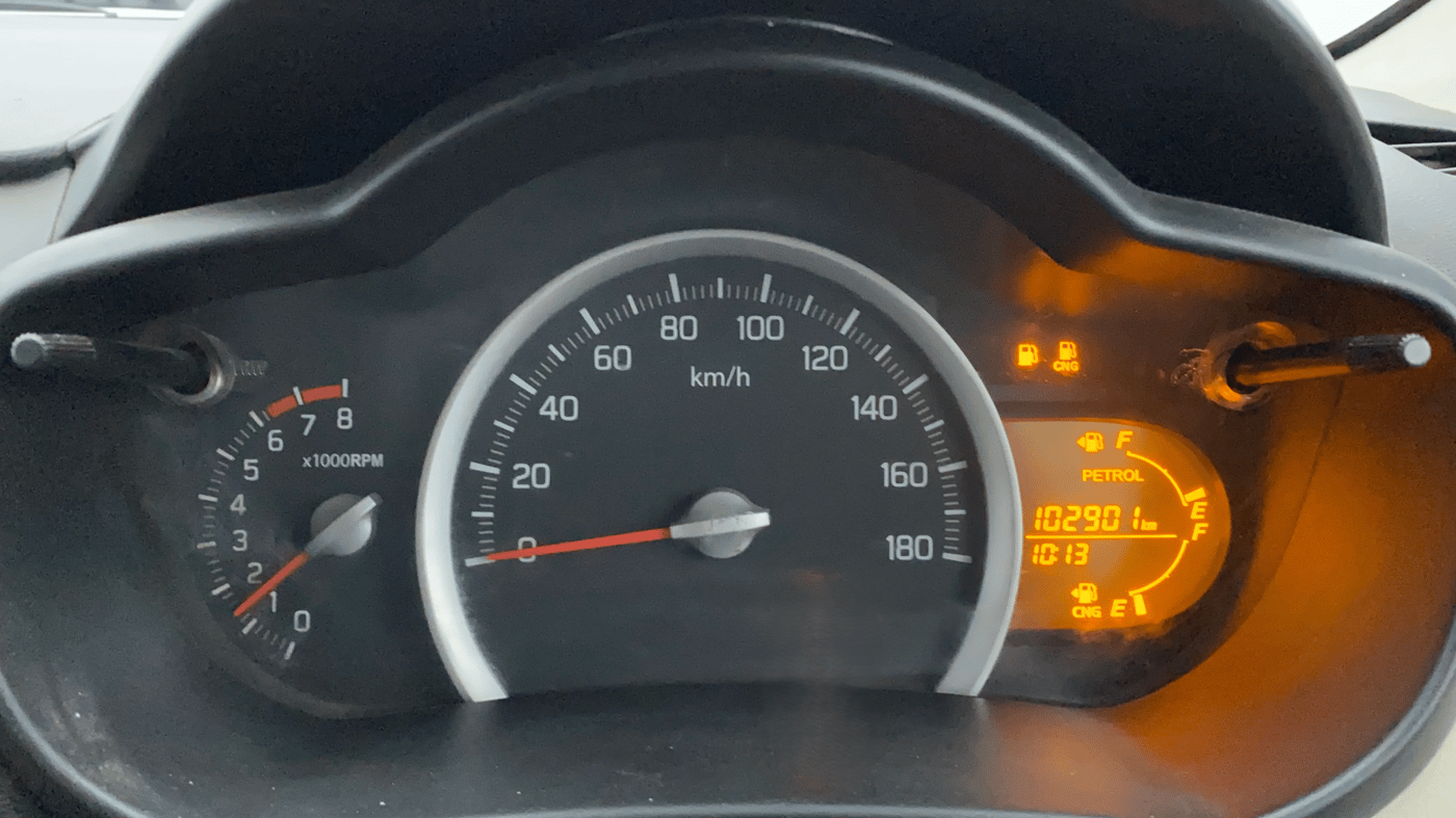 2021 Maruti Celerio VXI CNG, CNG, Manual, 1,02,924 km, Odometer Image