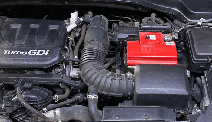 2021 KIA SONET HTX 1.0 IMT, Petrol, Manual, 27,603 km, Engine View - Left