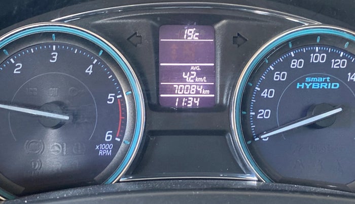 2017 Maruti Ciaz DELTA DIESEL 1.3, Diesel, Manual, 70,082 km, Odometer Image