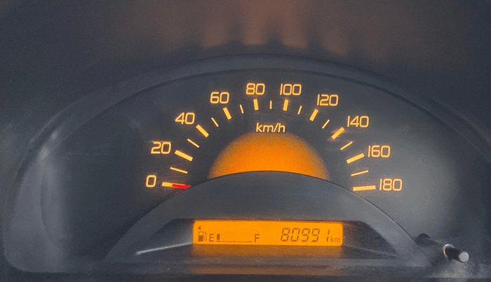 2017 Maruti Wagon R 1.0 LXI, Petrol, Manual, 80,949 km, Odometer Image