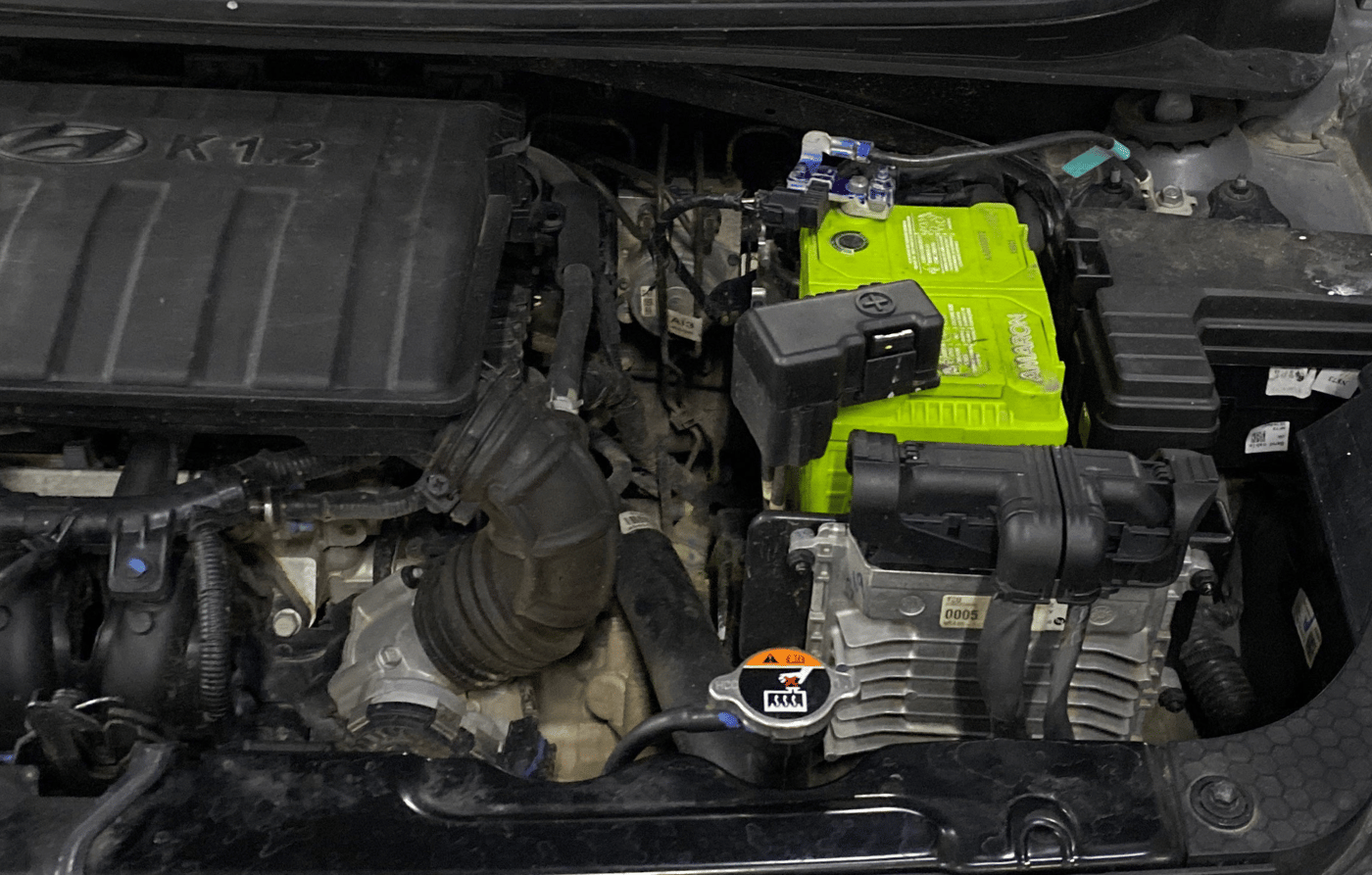2023 Hyundai GRAND I10 NIOS SPORTZ AMT 1.2 KAPPA VTVT, Petrol, Automatic, 11,129 km, Engine View - Left