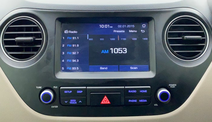 2017 Hyundai Grand i10 SPORTZ AT 1.2 KAPPA VTVT, Petrol, Automatic, 55,891 km, Infotainment System