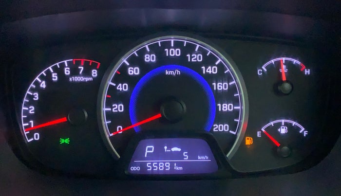 2017 Hyundai Grand i10 SPORTZ AT 1.2 KAPPA VTVT, Petrol, Automatic, 55,891 km, Odometer Image