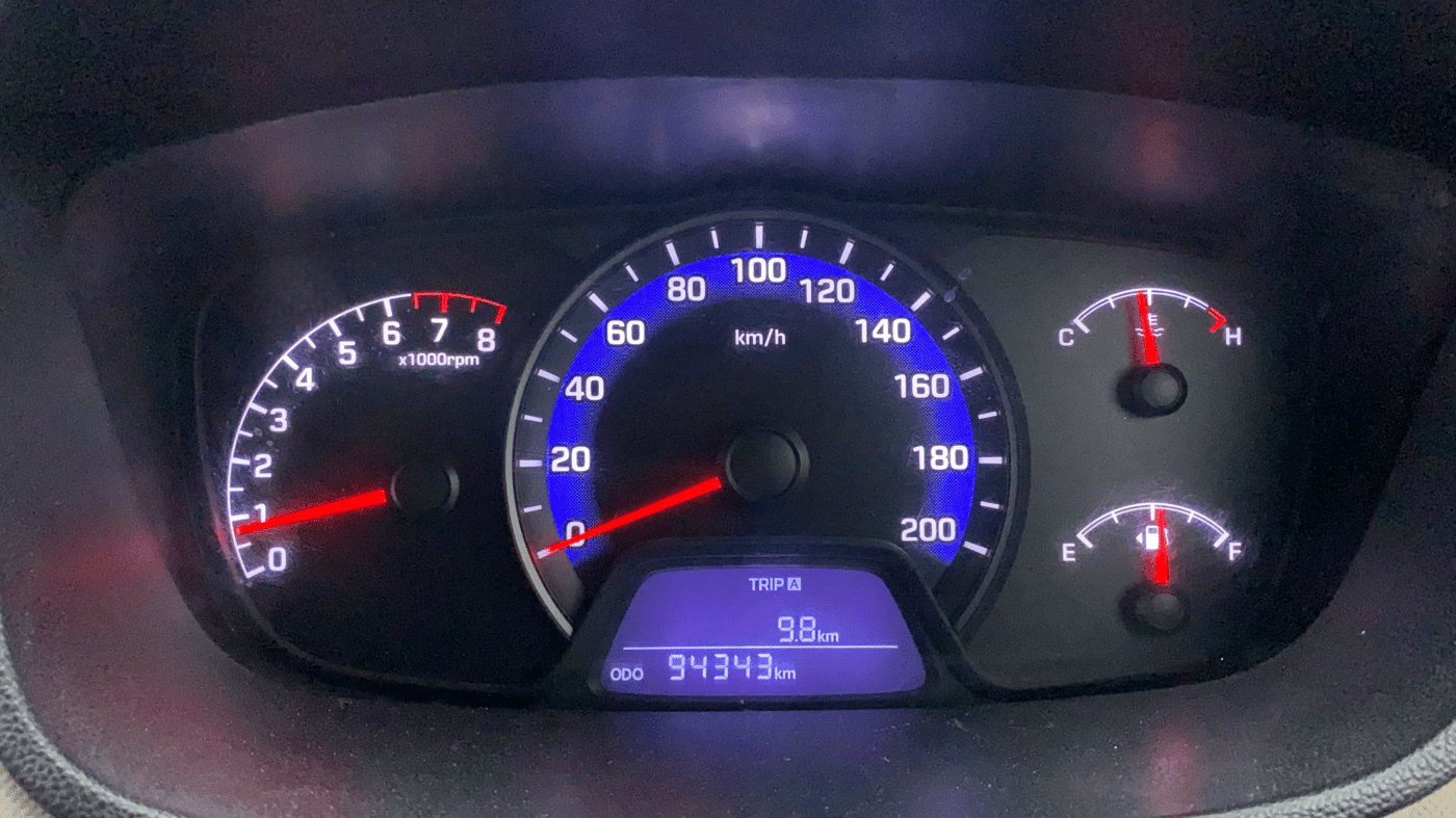 2015 Hyundai Xcent SX 1.2 (O), Petrol, Manual, 94,444 km, Odometer Image