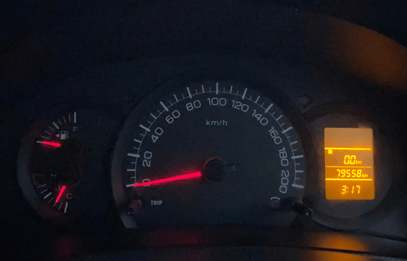 2016 Maruti Swift LXI, Petrol, Manual, 79,542 km, Odometer Image