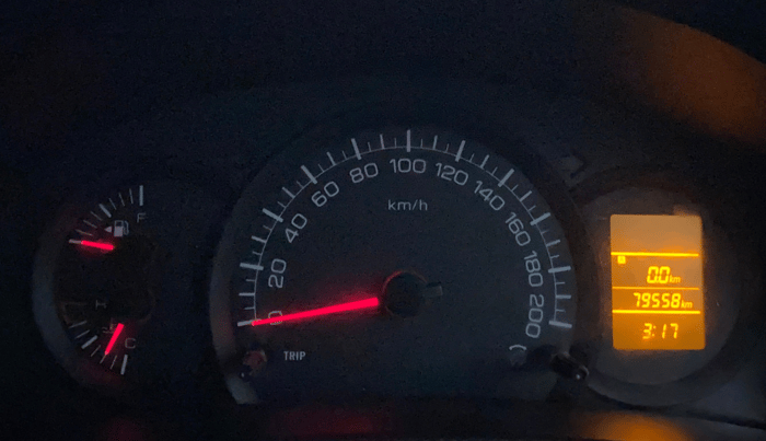 2016 Maruti Swift LXI, Petrol, Manual, 79,542 km, Odometer Image