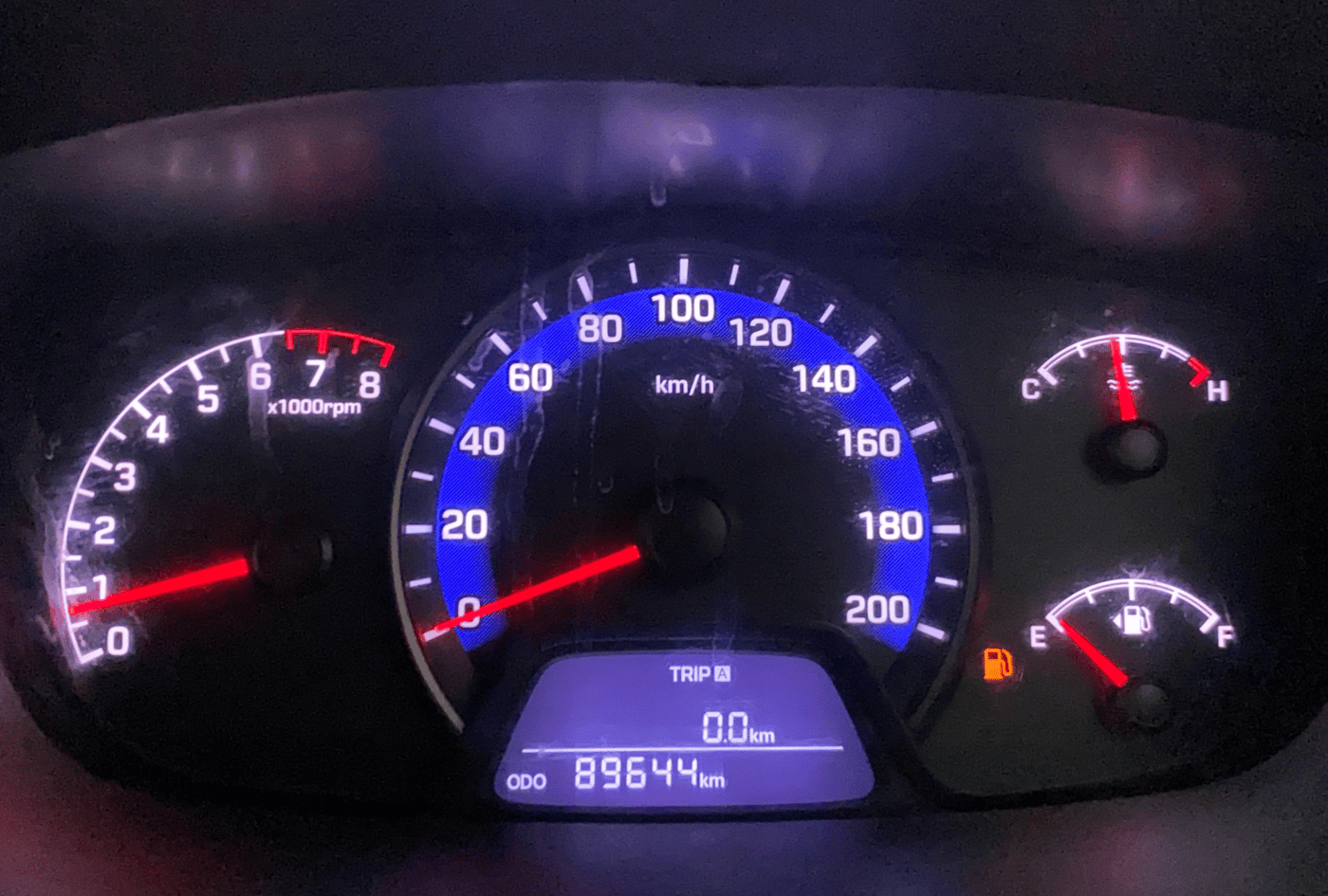 2017 Hyundai Xcent SX 1.2, Petrol, Manual, 89,636 km, Odometer Image