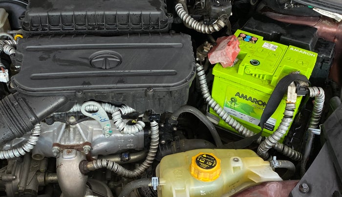 2023 Tata TIGOR XZA PLUS LEATHERETTE, Petrol, Automatic, 15,735 km, Engine View - Left