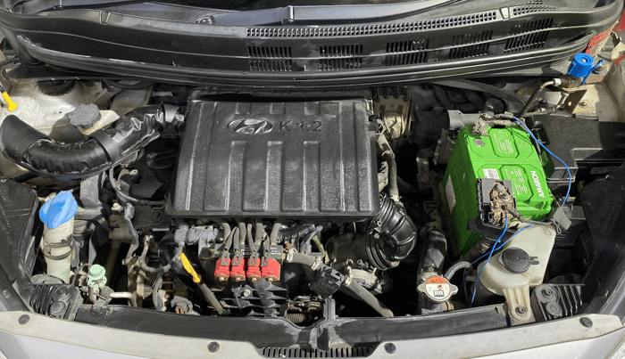 2016 Hyundai Xcent SX 1.2, CNG, Manual, 1,04,735 km, Engine View