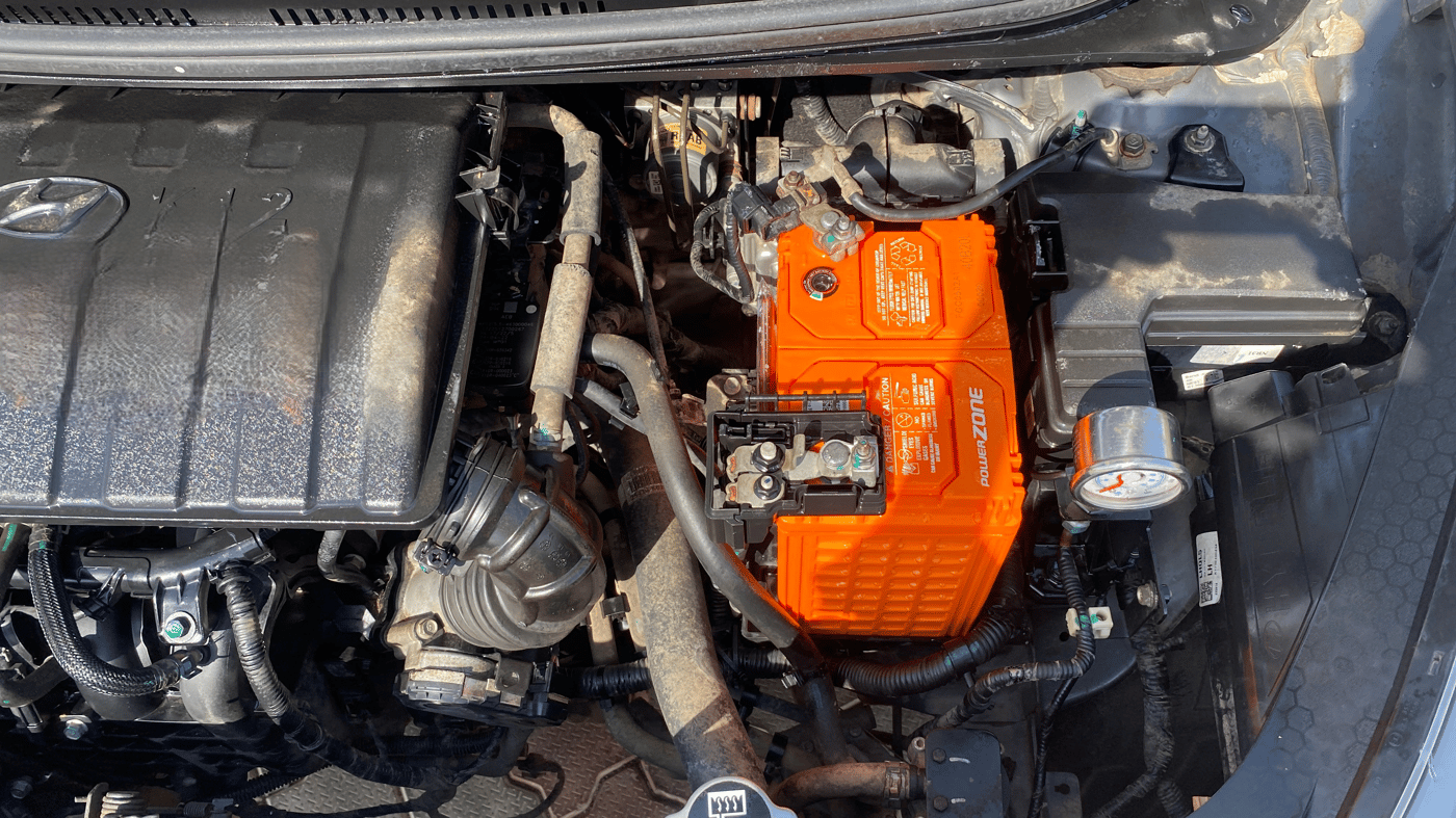 2022 Hyundai AURA SX 1.2 CNG, CNG, Manual, 49,646 km, Engine View - Left