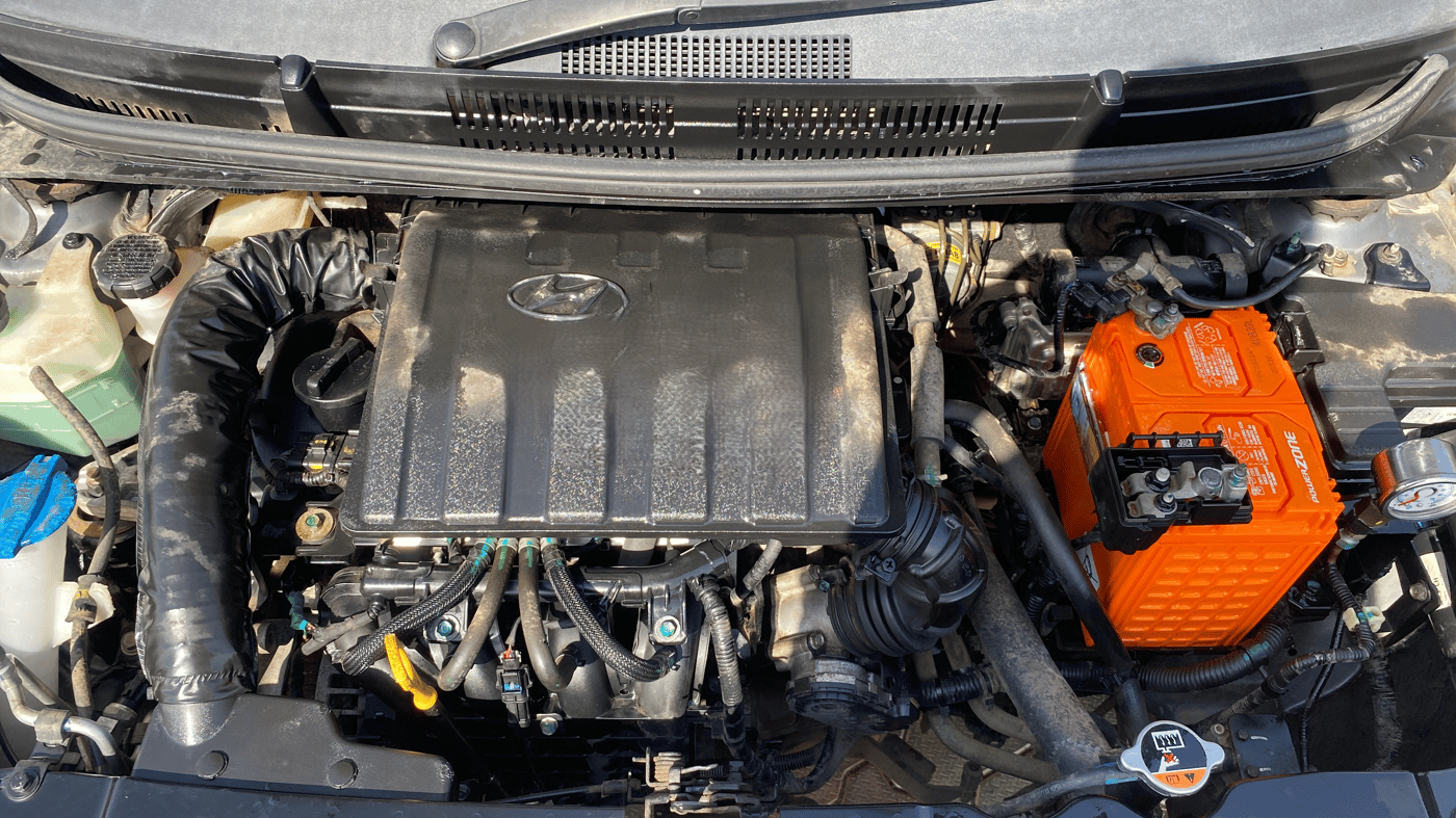 2022 Hyundai AURA SX 1.2 CNG, CNG, Manual, 49,646 km, Engine View