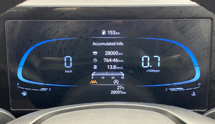 2024 Hyundai Verna SX (O) 1.5 TURBO PETROL MT, Petrol, Manual, 28,001 km, Odometer Image