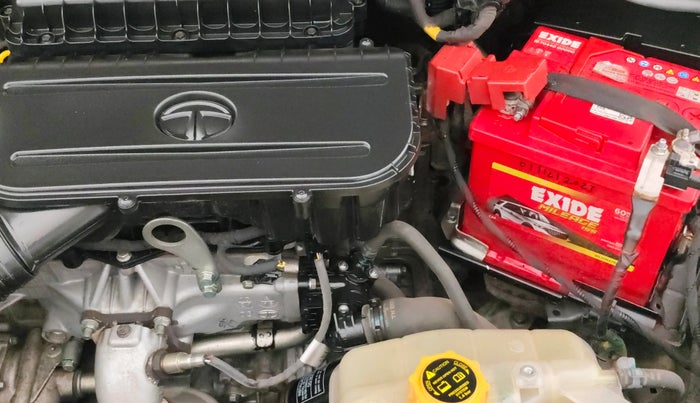 2022 Tata TIGOR XZA PLUS PETROL, Petrol, Automatic, 43,212 km, Engine View - Left