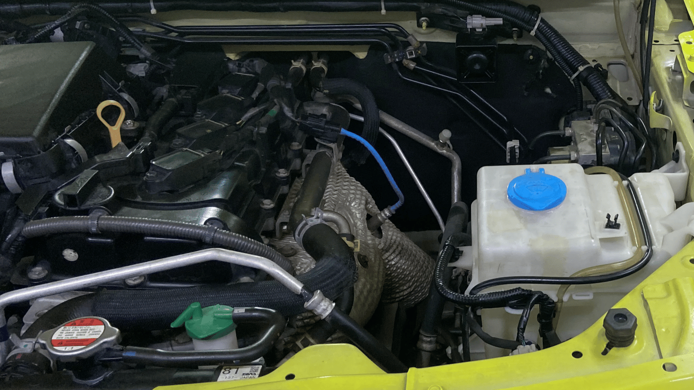 2023 Maruti JIMNY ALPHA ALL GRIP PRO AT, Petrol, Automatic, 35,759 km, Engine View - Left