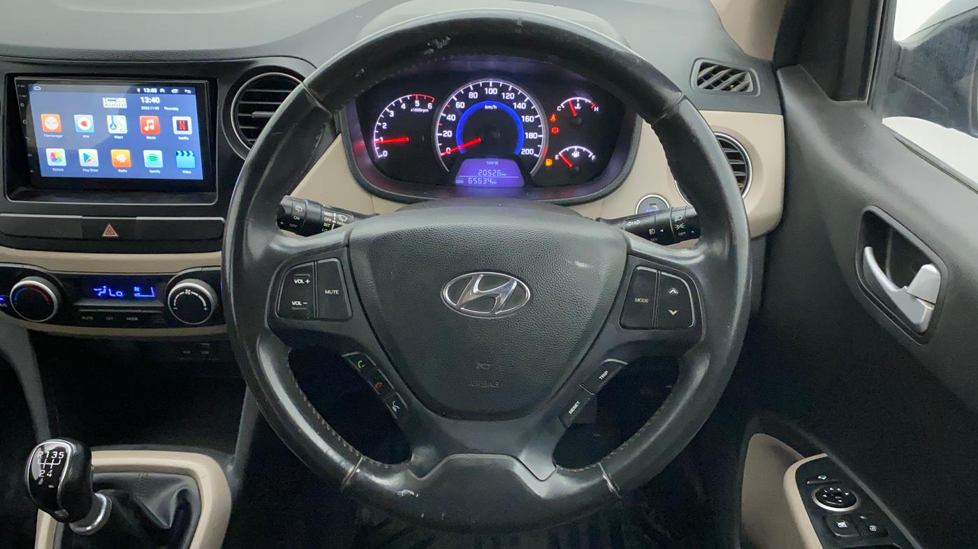2017 Hyundai Grand i10 ASTA U2 1.2 CRDI, Diesel, Manual, 65,810 km, Steering Wheel Close Up