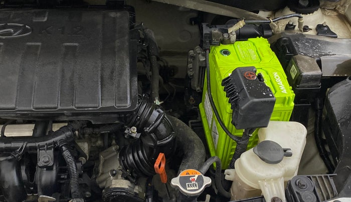 2017 Hyundai Grand i10 SPORTZ (O) AT 1.2 KAPPA VTVT, Petrol, Automatic, 66,322 km, Engine View - Left