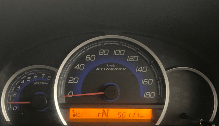 2016 Maruti Wagon R Stingray VXI AMT(O), Petrol, Automatic, 56,343 km, Odometer Image