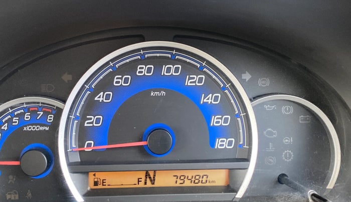 2017 Maruti Wagon R 1.0 VXI AMT, Petrol, Automatic, 79,458 km, Odometer Image