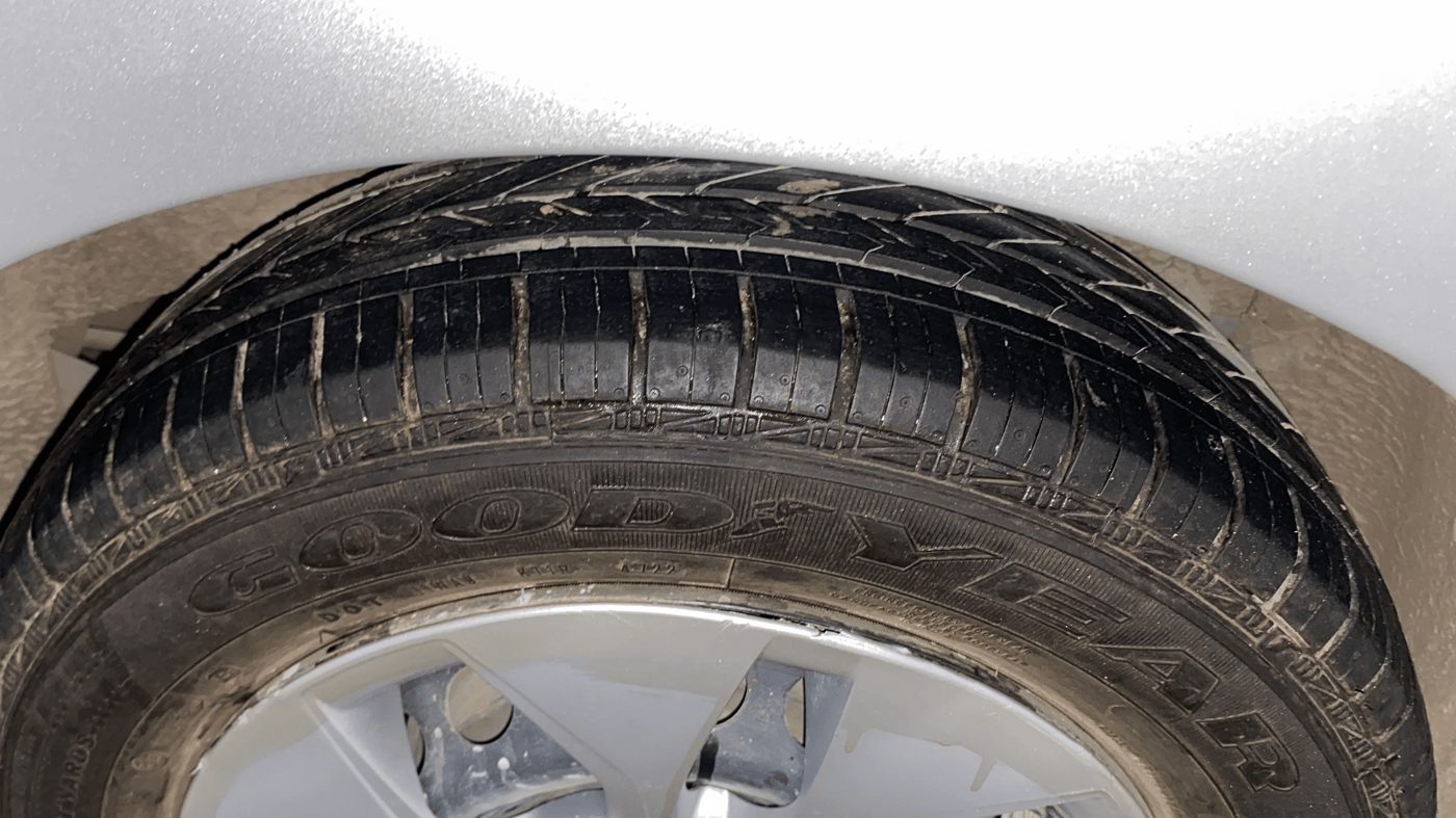 2017 Hyundai Xcent S 1.2, Petrol, Manual, 65,912 km, Left Rear Tyre Tread