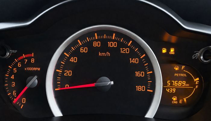 2017 Maruti Celerio VXI CNG, CNG, Manual, 57,687 km, Odometer Image