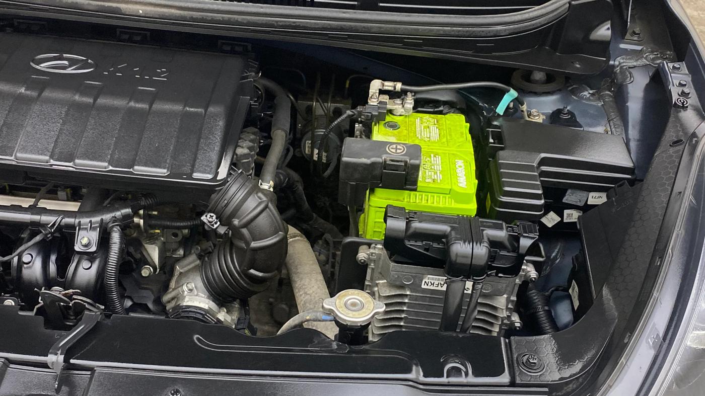2023 Hyundai GRAND I10 NIOS ASTA AMT 1.2 KAPPA VTVT, Petrol, Automatic, 17,999 km, Engine View - Left