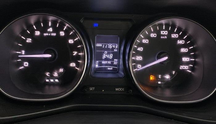 2017 Tata NEXON XZ PLUS PETROL, Petrol, Manual, 1,17,602 km, Odometer Image