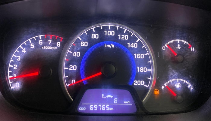 2017 Hyundai Grand i10 SPORTZ 1.2 KAPPA VTVT, Petrol, Manual, 69,724 km, Odometer Image