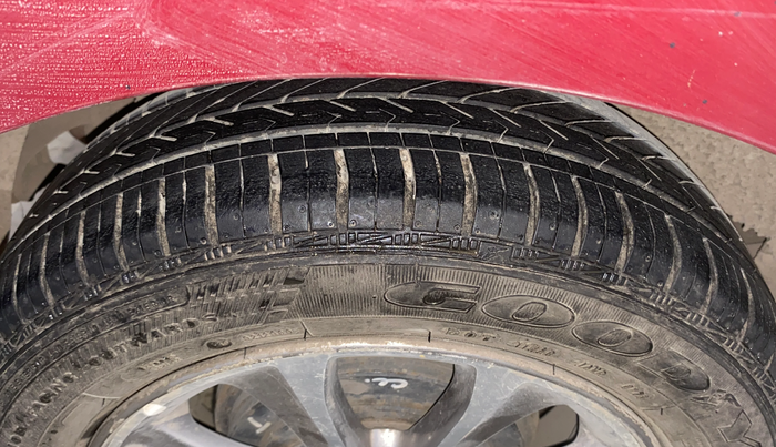 2016 Hyundai Grand i10 ASTA (O) 1.2 KAPPA VTVT, Petrol, Manual, 60,614 km, Left Front Tyre Tread