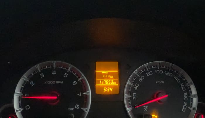 2014 Maruti Swift VXI, Petrol, Manual, 1,17,696 km, Odometer Image