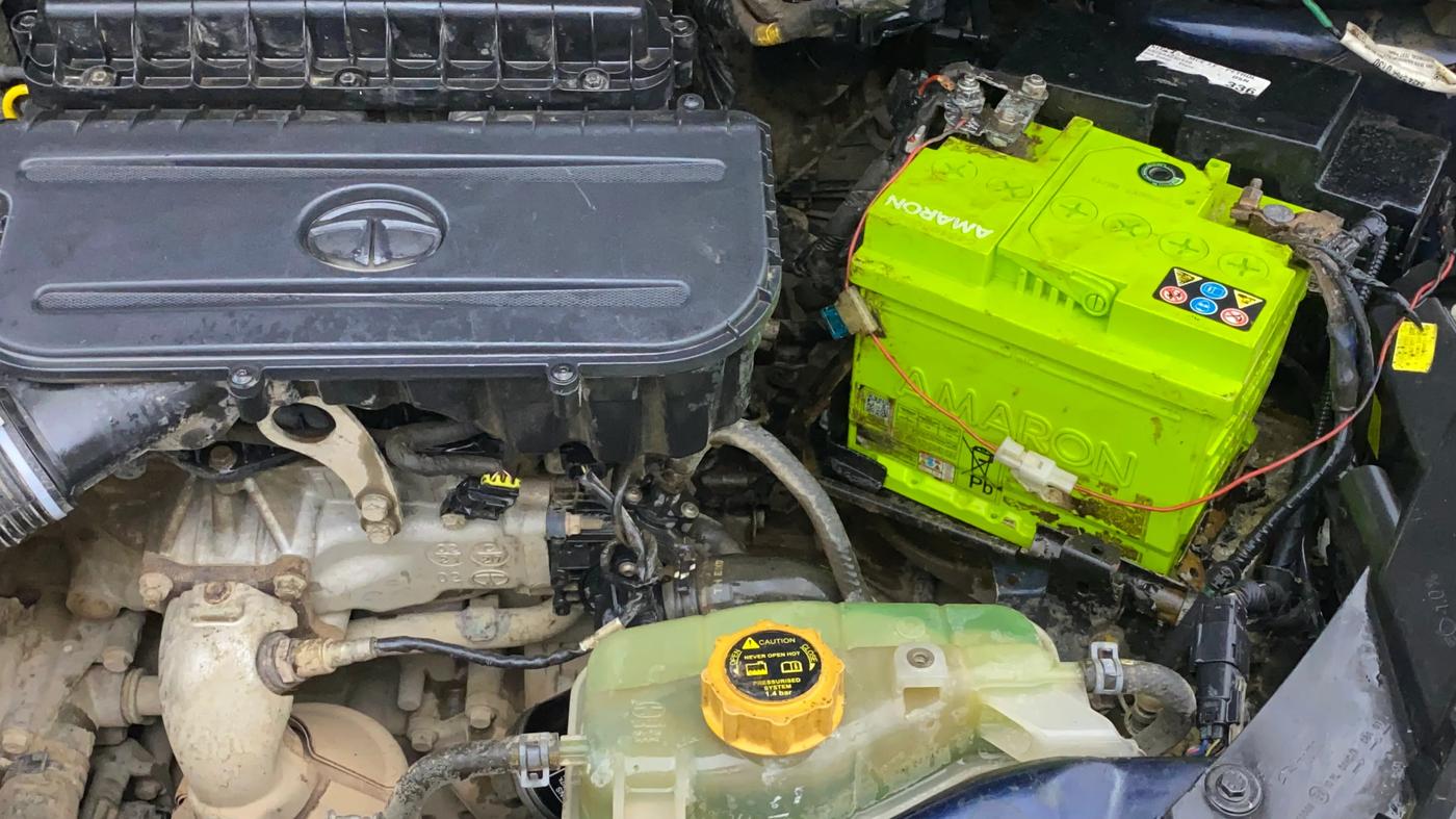 2021 Tata TIGOR XE PETROL, CNG, Manual, 99,468 km, Engine View - Left