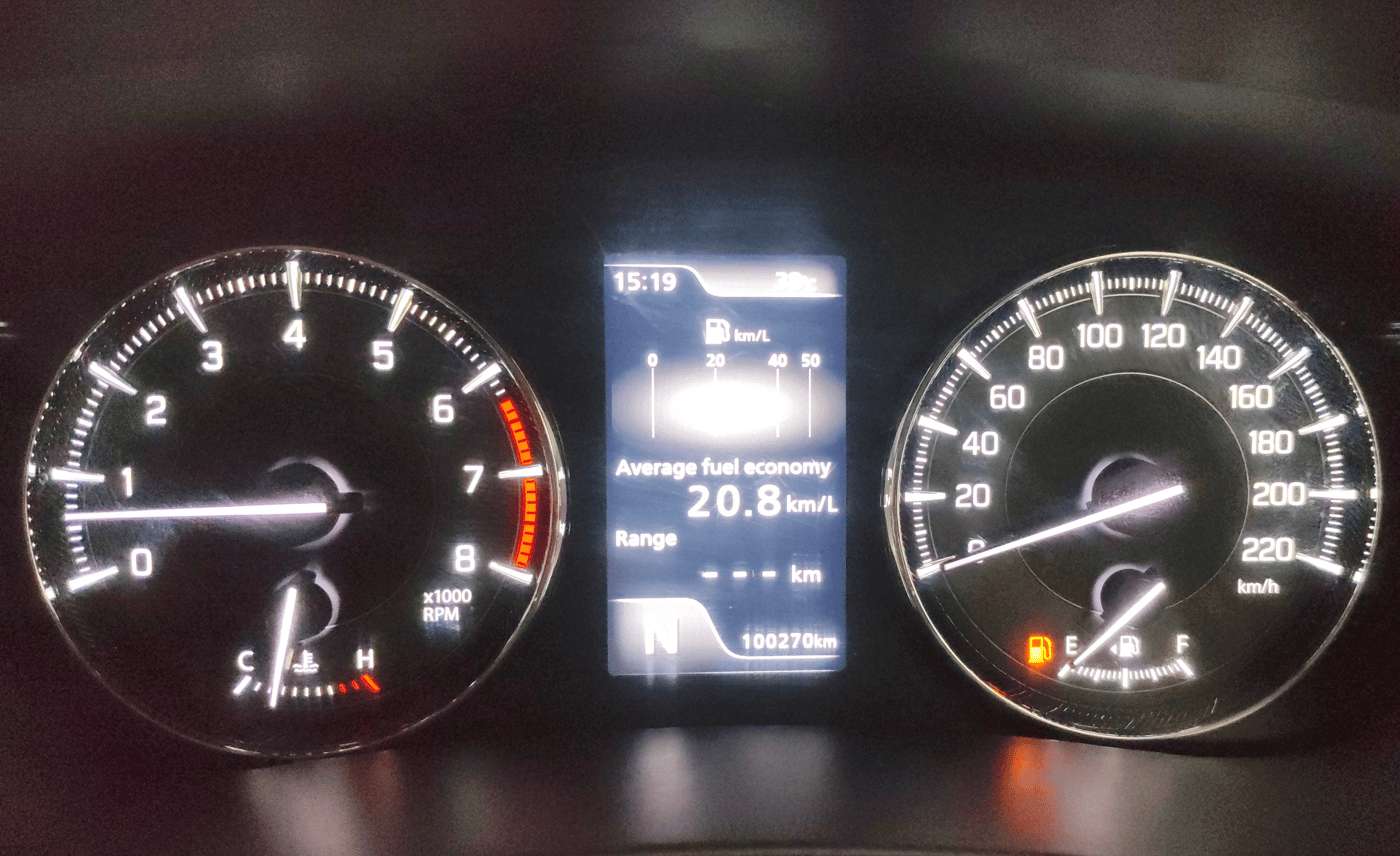 2024 Toyota Glanza V AMT, Petrol, Automatic, 1,00,247 km, Odometer Image