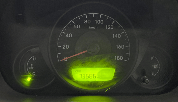 2015 Hyundai Eon ERA +, Petrol, Manual, 73,684 km, Odometer Image