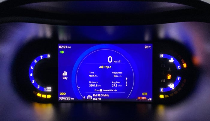 2023 Tata NEXON Creative Plus 1.2 Revotron 6AMT Dark Edition, Petrol, Manual, 34,726 km, Odometer Image