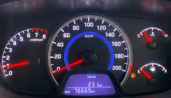 2016 Hyundai Grand i10 SPORTZ 1.2 KAPPA VTVT, Petrol, Manual, 76,656 km, Odometer Image