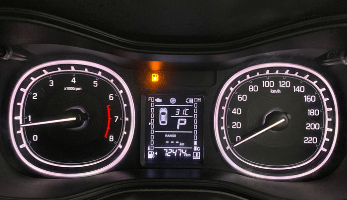2020 Maruti Vitara Brezza ZXI AT SHVS, Petrol, Automatic, 72,389 km, Odometer Image
