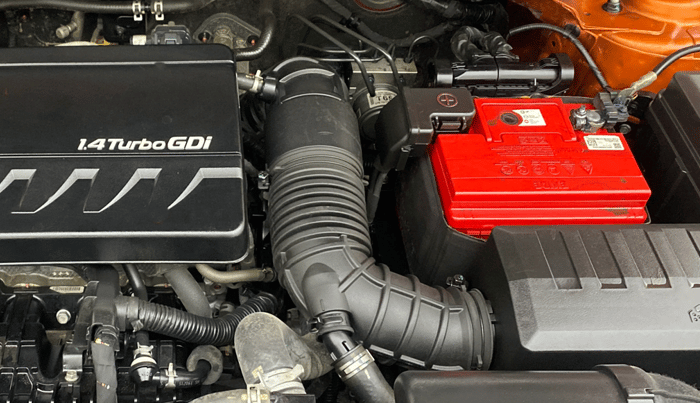 2019 KIA SELTOS GTX PLUS DCT 1.4 PETROL, Petrol, Automatic, 1,29,469 km, Engine View - Left