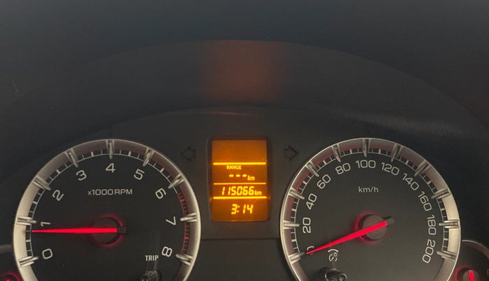 2013 Maruti Swift VXI, Petrol, Manual, 1,15,028 km, Odometer Image