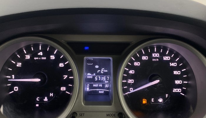 2016 Tata Tiago XZ PETROL, Petrol, Manual, 57,113 km, Odometer Image
