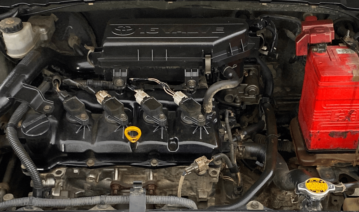 2013 Toyota Etios V, Petrol, Manual, 70,726 km, Engine View