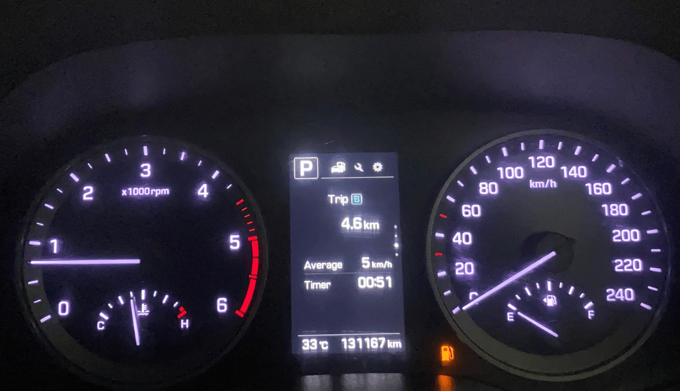 2017 Hyundai Tucson GLS 4WD AT DIESEL, Diesel, Automatic, 1,31,162 km, Odometer Image