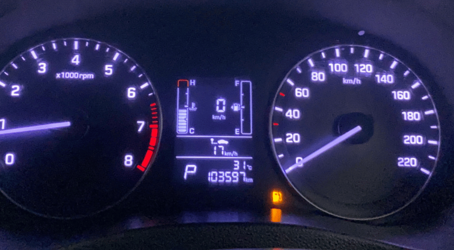2016 Hyundai Creta SX PLUS AT 1.6 PETROL, Petrol, Automatic, 1,03,564 km, Odometer Image
