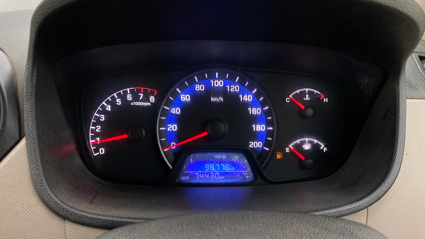 2014 Hyundai Xcent SX 1.2, Petrol, Manual, 74,494 km, Odometer Image