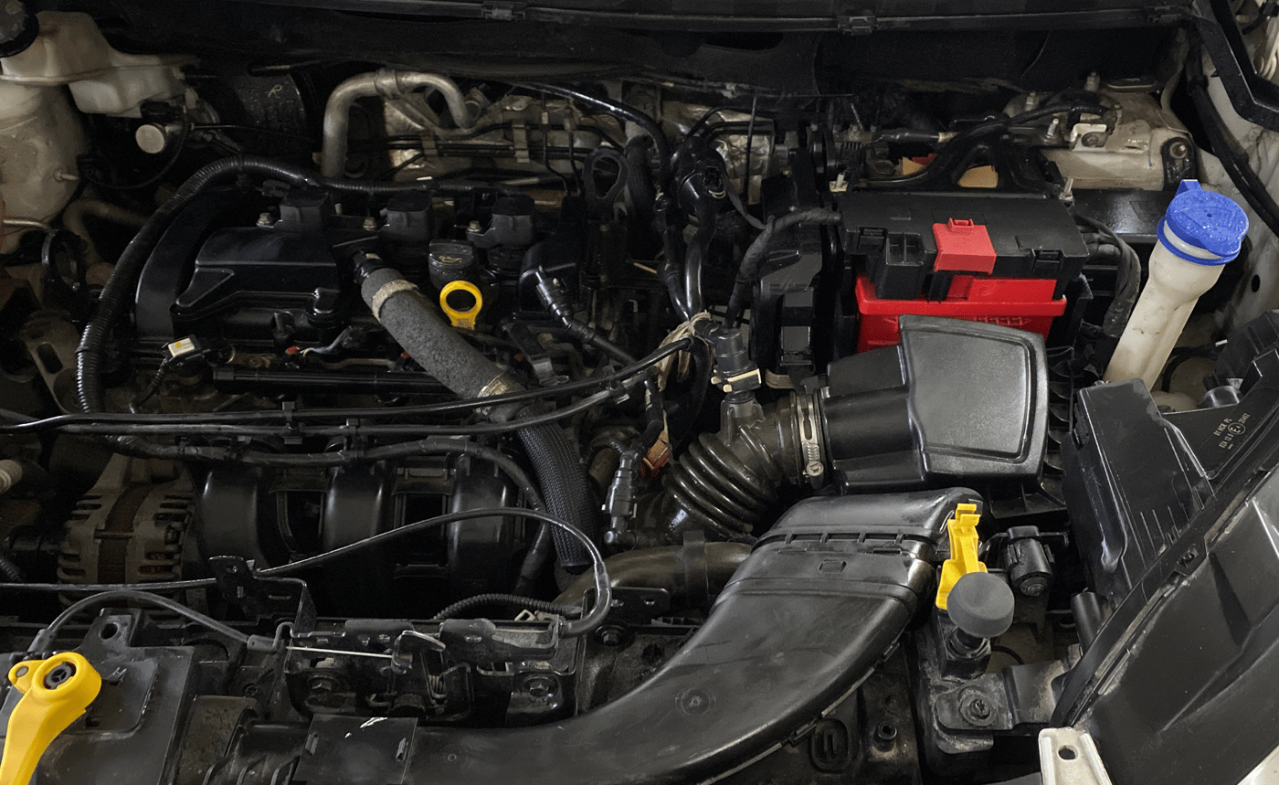 2019 Ford Ecosport TREND + 1.5L PETROL AT, Petrol, Automatic, 1,03,265 km, Engine View - Left